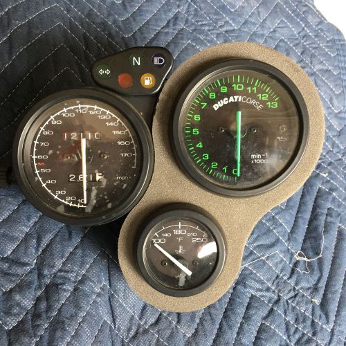 Ducati gauge cluster speedometer tachometer tach speedo 998 996 916 748