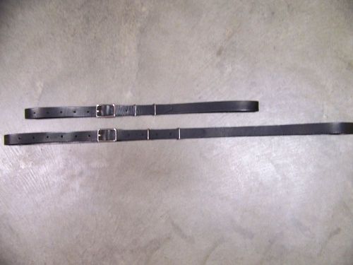 Leather luggage straps for luggage rack/carrier~~(2) piece set~~black  color
