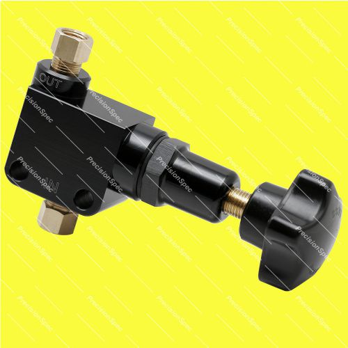 Adjustable brake proportioning bias valve with 1/8&#034; npt and 3/8&#034; - 24 adapter