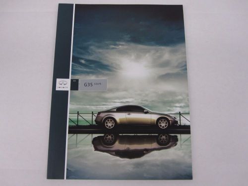 2004 infiniti g35 sport coupe original sales brochure dealer catalog