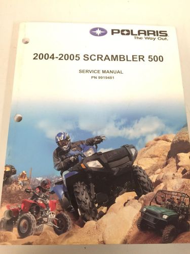 2004-2005 genuine polaris atv scrambler 500 service repair manual 9919481