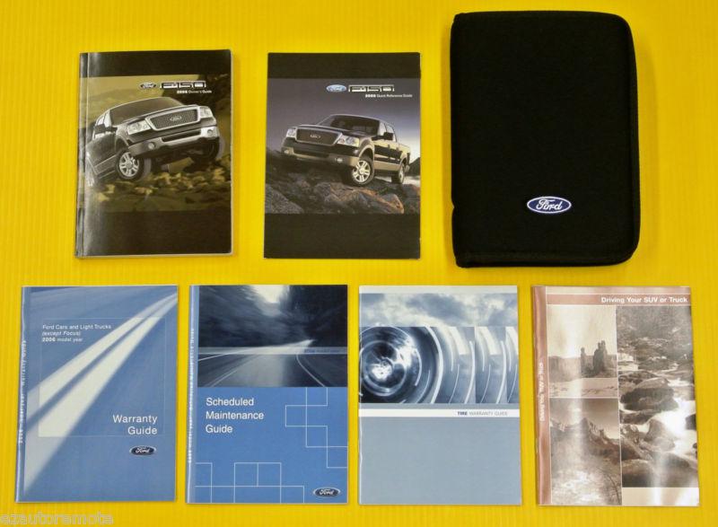 F-150 f150 06 2006 ford owners owner's manual set w/ case all models 4x4 4x2