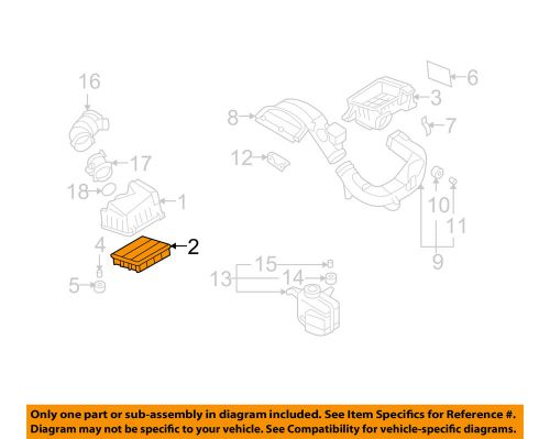 Hyundai oem 06-10 sonata engine-air filter 281133k010