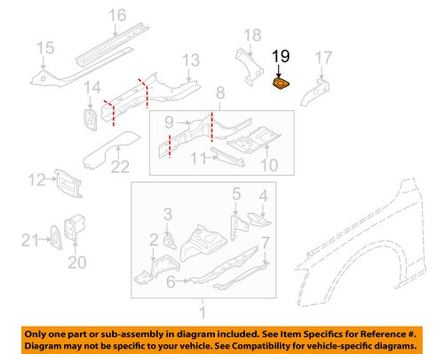 Audi oem 09-16 a4 quattro fender-plate left 8k0805523