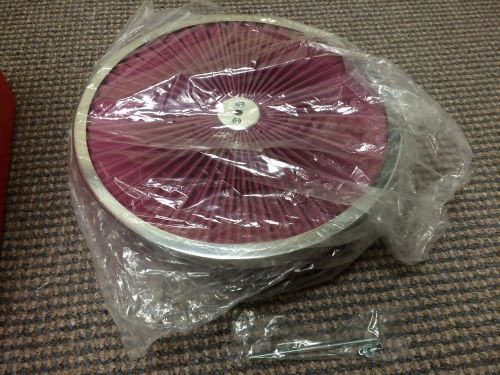 Sale! -brand new-super flow 14&#034; 49799 air cleaner assembly, with chrome edge lid