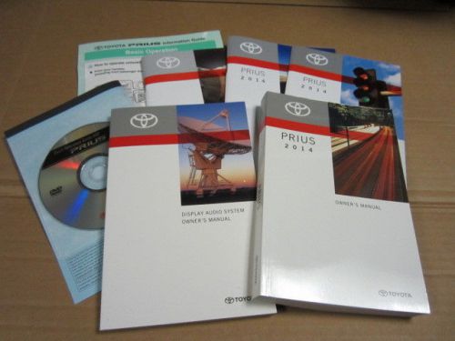 2014 toyota prius owners manual w/ navigation system information  (oem) - j2916