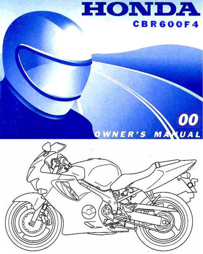 2000 honda cbr600f4 motorcycle owners manual -cbr600 f4-cbr 600 f4-honda