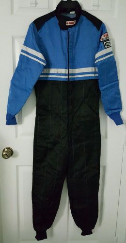 G-force racing child large blue kart suit sfi 40 1/1 *used*