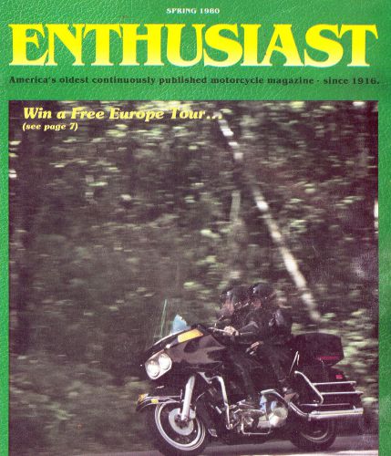 Spring 1979 harley-davidson enthusiast magazine -flt tour glide-fxwg wide glide