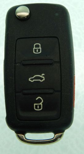 Flip key fob cut blade vw jetta golf beetle eos passat tiguan 5k0 837 202 f