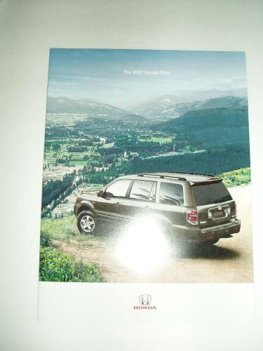 The 2007 honda pilot brochure