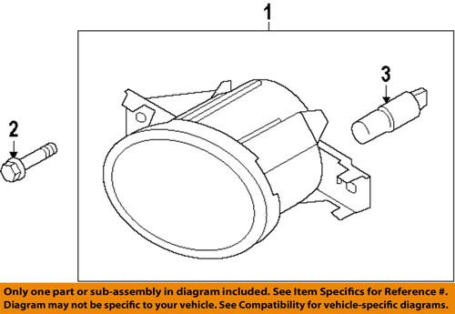 Nissan oem 262969b92b fog lamp bulb