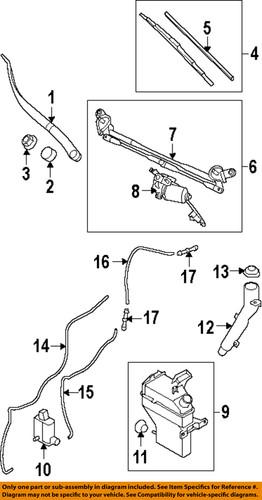 Kia oem 98510 2k000 windshield washer pump