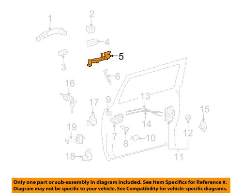 Toyota oem 07-14 fj cruiser front door-frame right 6920135010