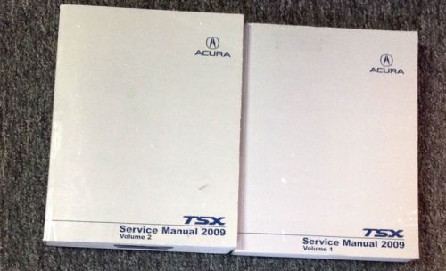 2009 acura tsx service repair shop workshop manual set factory oem