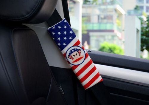 2pcs cute cartoon monkey automotive interior car seat belt cover