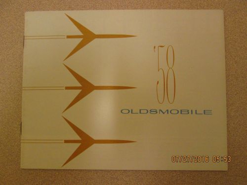 1958 oldsmobile prestige sales brochure super 88 98 sedan dynamic 88+ near mint