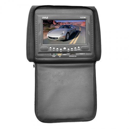 1  pld72bk black car headrest w/built-in 7&#039;&#039; tft lcd monitor &amp; dvd cd player