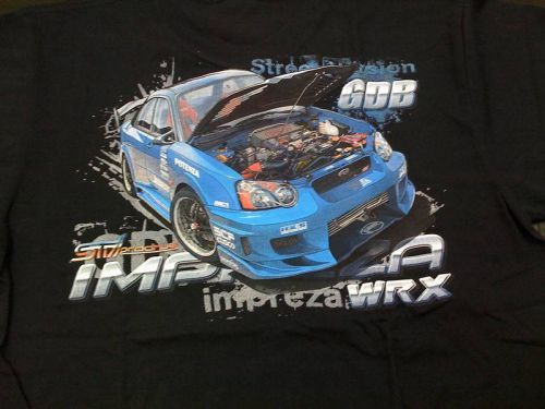 ----free ship----shirts t shirt large*l impreza sti wrx gdb