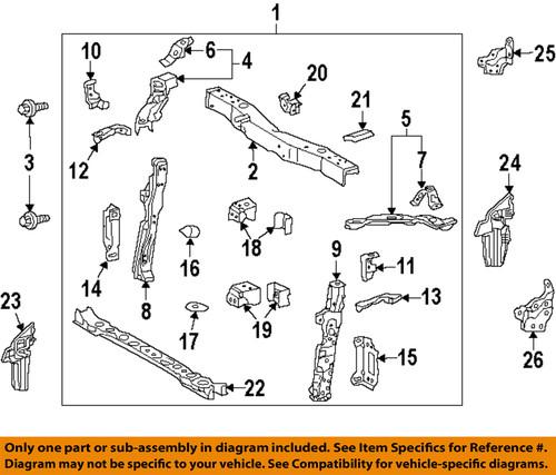 Toyota oem 5323847010 radiator support-side support bracket