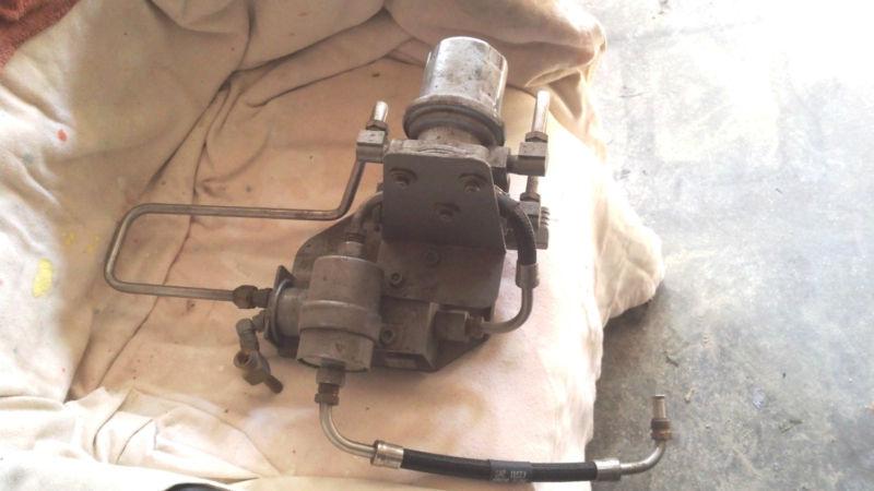 Marine power fuel filter and pump assembly