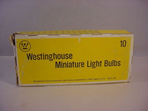 Box of 10 westinghouse #1895 miniature light bulbs lamps