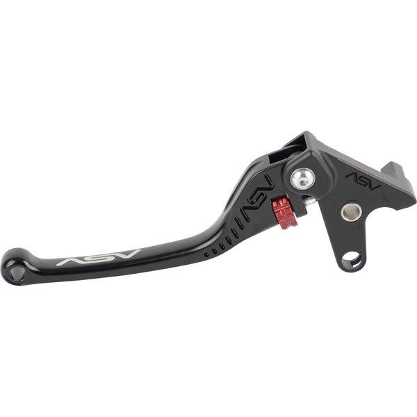 Black shorty asv inventions f3 street series adjustable clutch lever