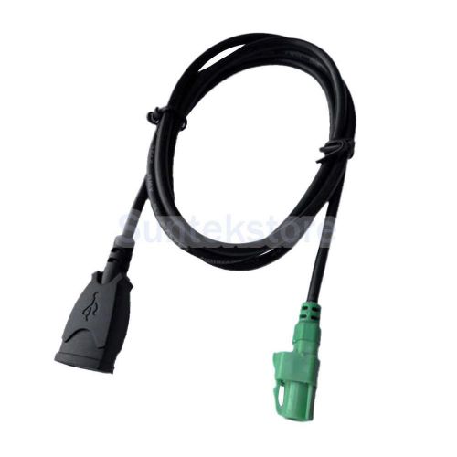 Usb connect cable aux adapter for bmw 3 series e87 e90 e91 e92 x5 x6 black
