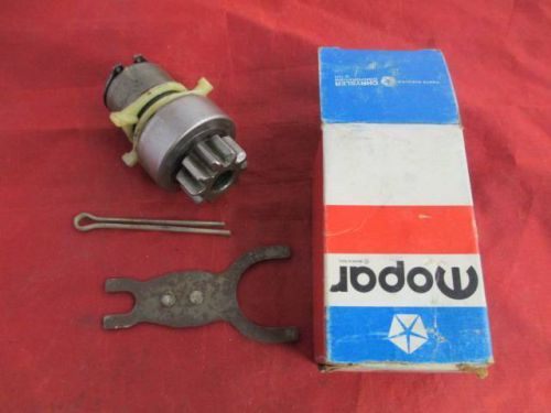 Starter bendix clutch w/ fork fits 78 79 80 81 dodge truck nos mopar 4094174