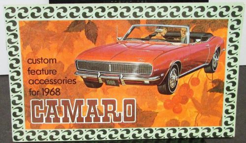 1968 chevrolet camaro dealer sales custom feature accessories brochure original