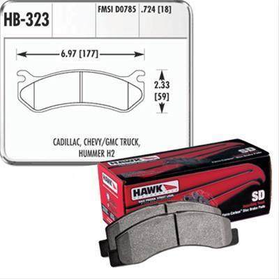 Hawk performance brake pads hp superduty gm passenger car pickup suv van set