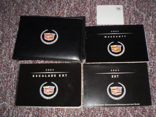 2002 cadillac escalade ext truck owners manual books guide case all models