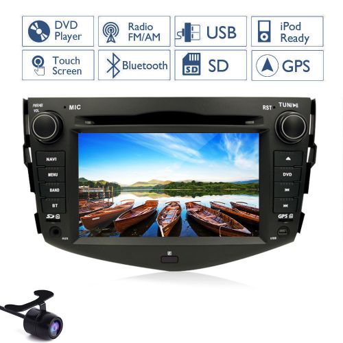 Free camera+hd 7&#039;&#039; car stereo auto gps navigator dvd player for toyota rav4 ipod