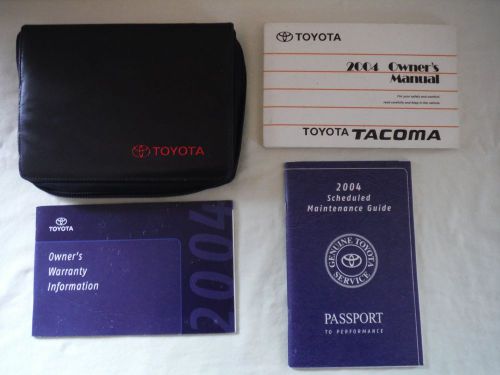 2004 tacoma owners manual - maintenance guide - warranty information