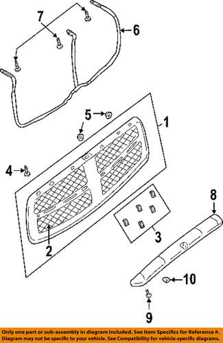 Dodge oem 5073290ab grille-medallion