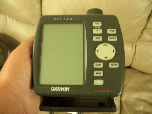 Vintage garmin 12 channel gps 126 marine unit with book