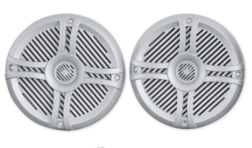 Pair rockville rmsts65s 6.5 800 watt waterproof marine boat speakers 2way silver