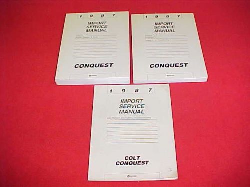 1987 original conquest service shop repair manual + wiring diagrams 87 factory
