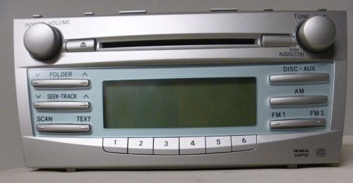 2007-11 toyota camry am/fm/cd/aux ready oem radio (86120-06182)