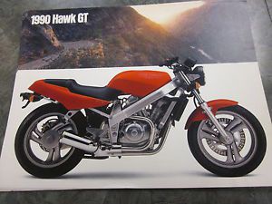 Nos honda 1990 90 hawk gt nt650 hawk atv large sales literature brochures