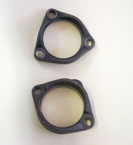 Pontiac ram air flanges for gto trans am**ceramic gray coated--no rust!