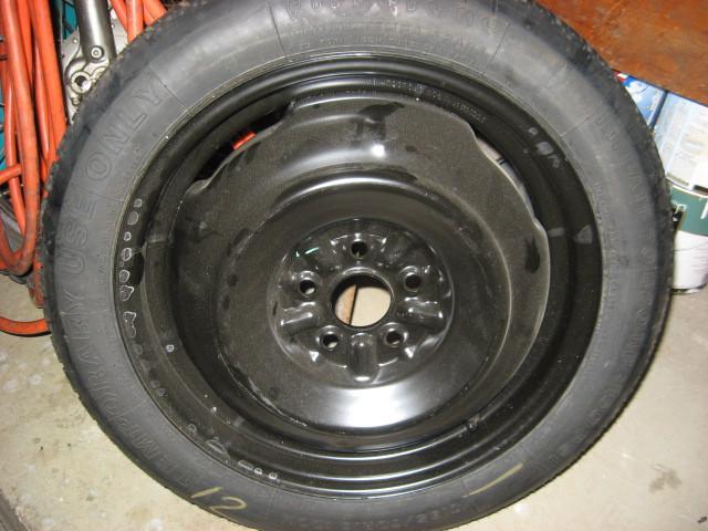 2009 new unused spare tire t135/70r16 toyota corolla