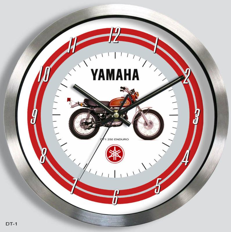 Yamaha dt-1 motorcycle metal wall clock dt1 1970 dt250 250 1969 1971