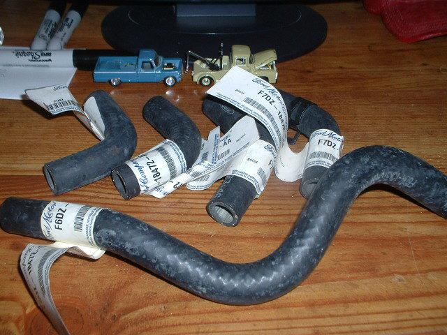 Nos ford water heater hoses taurus 1996 1997 1998 1999 lot of 5  