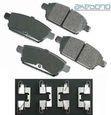 Akebono act1161 brake pad or shoe, rear-proact ultra premium ceramic pads