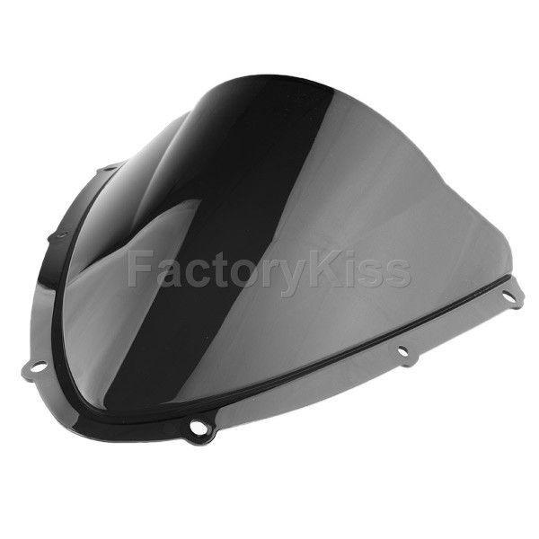 Smf windshield windscreen for suzuki gsxr 600 750 k8 08-09 black #096