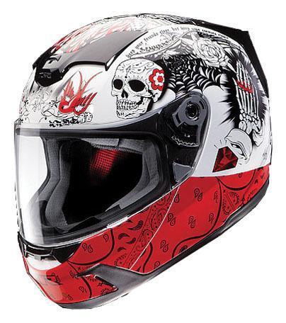 Z1r motorcycle molotov helmet white red size xx-large