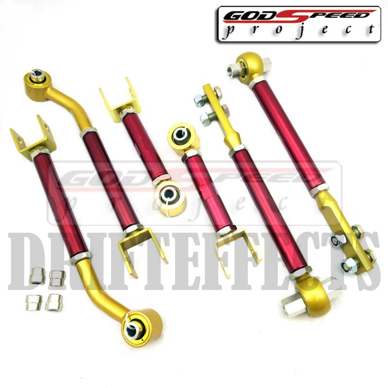 Gsp gen2 s13 s14 z32 front tension+rear low angle toe+traction suspension set