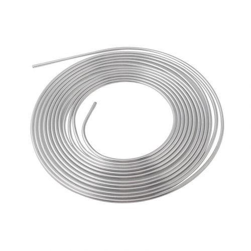 Modified galvanized brake line tubing 3/16 25 foot coil roll fittings kit silver