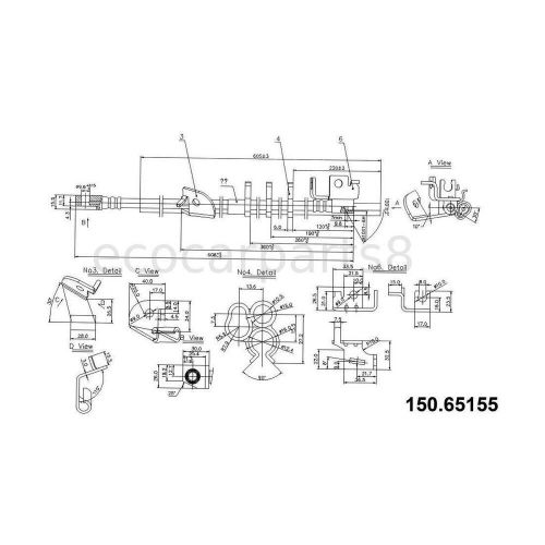 Front brake hose brake line hydraulic centric for 2002-2006 lincoln navigator